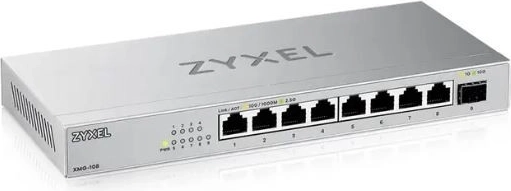 Zyxel XMG-108 8-port 2.5G switch with 10G SFP+ uplink