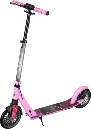 Folding Scooter NILS Extreme Lumia Pink 200 mm with Suspension and Disc Brake
