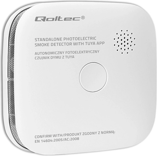 Детектор за дим с батерия TUYA Wi‑Fi, аларма 85 dB и LED