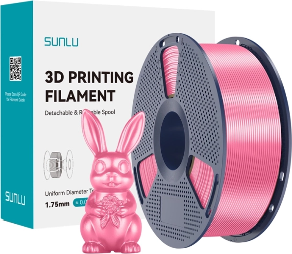 Sunlu PLA+ Silk filament pink