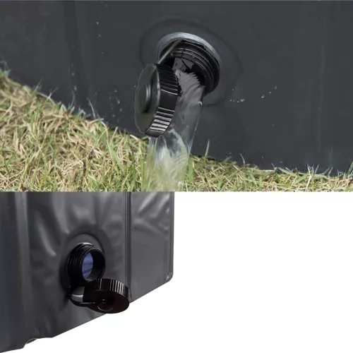 Quick draining thanks to the drain valve