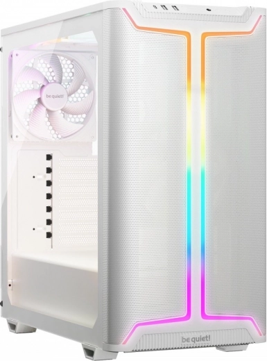 Be quiet! Pure Base 501 DX White – ATX PC case with high airflow and ARGB