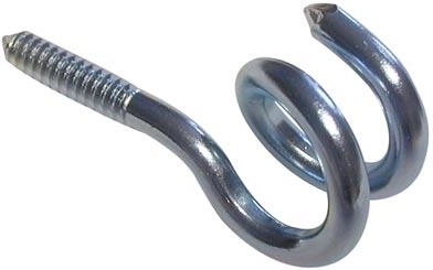 Wood screw swing hook 90 mm, galvanized, set of 10 pcs