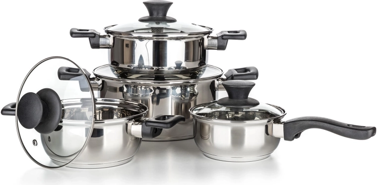 8-piece Stainless Steel Cookware Set Super Value