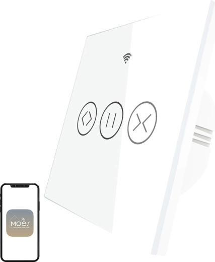 Интелигентен Wi‑Fi сензорен ключ за щори Moes - 1 брой