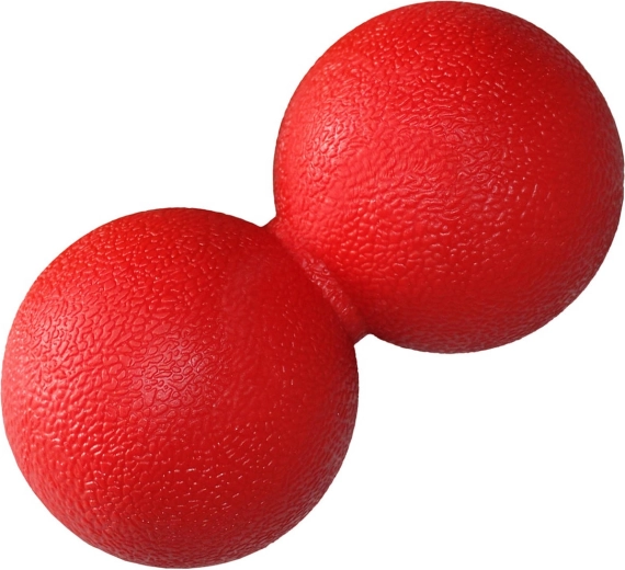 Merco dual massage ball made of TPE, red 6 × 12 cm - 1 piece