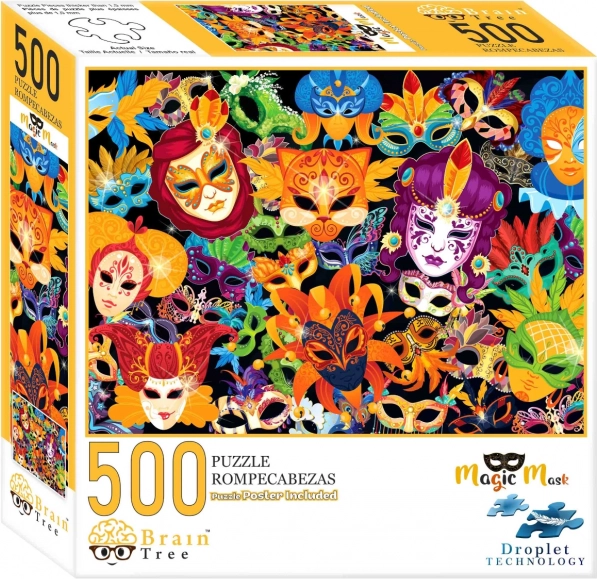 Пъзел „Вълшебни маски“ 500 части от Brain Tree