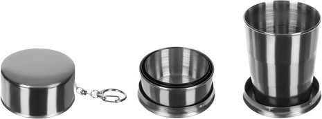 Practical details: folding cups and carabiners