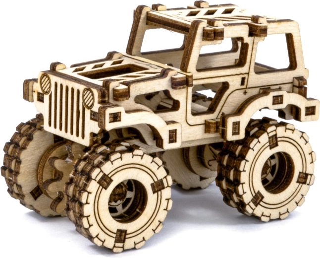 Дървен 3D пъзел Monster Truck Superfast WOODEN CITY