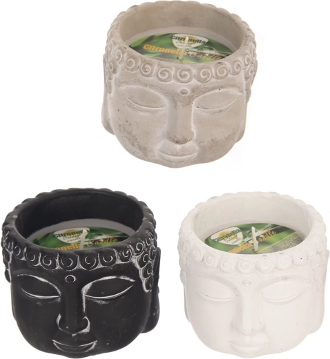 Ceramic scented Buddha candle with citronella 150 g (3 variants)