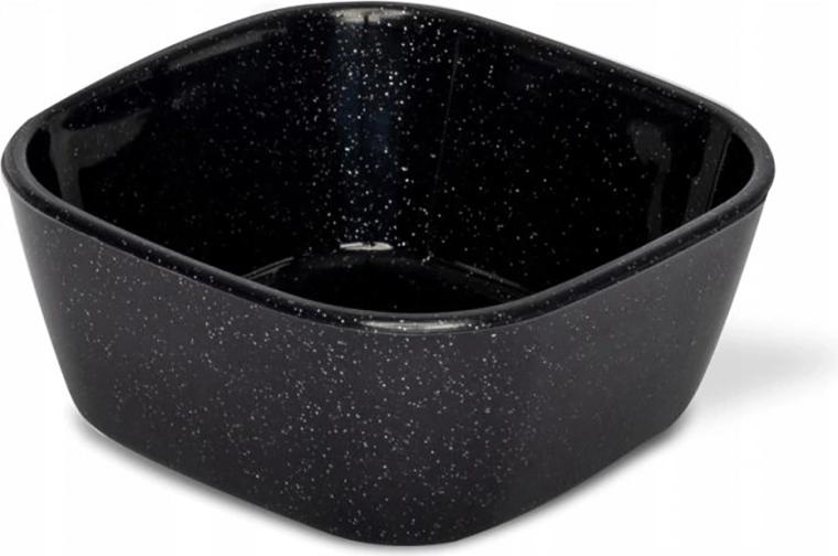 Black square dipping bowl 100 ml 7 × 7 × 3 cm