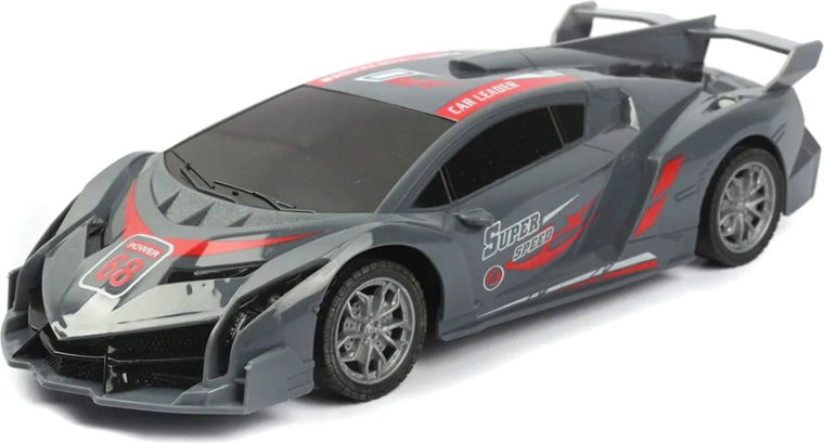 Спортна RC кола сиво-червена - 1 брой