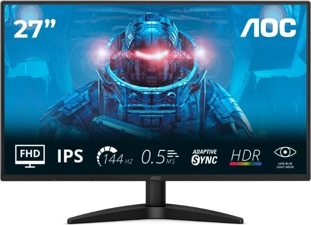 27" IPS геймърски монитор 144 Hz с HDMI и DisplayPort