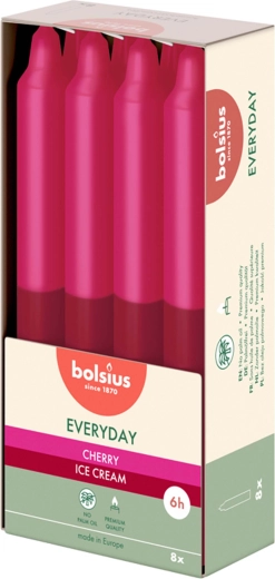 Scented Taper Candle Cherry Ice Cream - 1 piece
