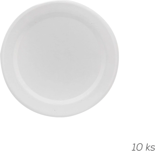 White metal canning lids TO 58 (10 pcs)
