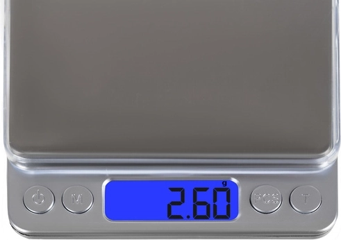 Fine weighing with 0.01 g accuracy