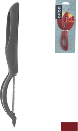 Kitchen peeler made of UH plastic and stainless steel in a V shape, assorted colors