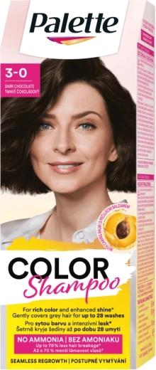 Palette Color Shampoo тъмно шоколадов 3-0, 50 мл