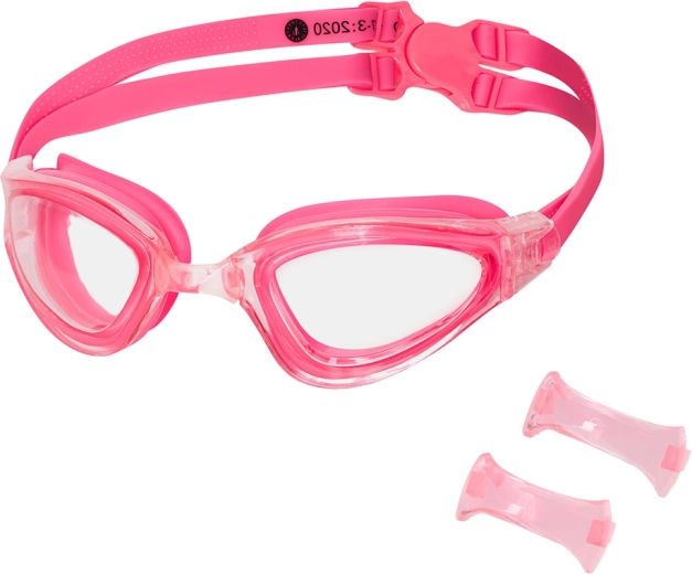 NILS Aqua Pink Swimming Goggles with Anti-Fog and UV Protection
