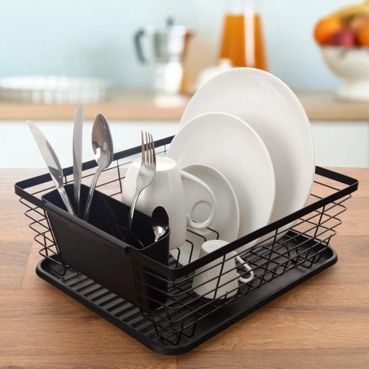 Compact drying rack for the kitchen counter