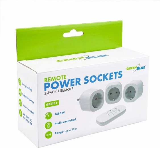 Set of 3 sockets and a controller for multiple appliances