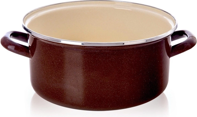 Enamelled Pot Brown 24 cm, 4 l