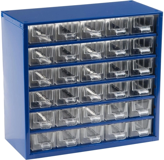 Metal workshop cabinet with 30 small drawers 30.5 × 28 × 15.5 cm TOKOZ