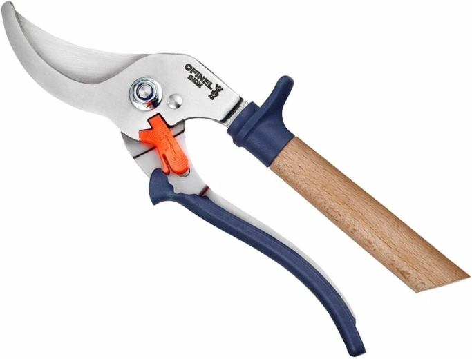 Opinel garden shears, blue beech handle, 20 cm