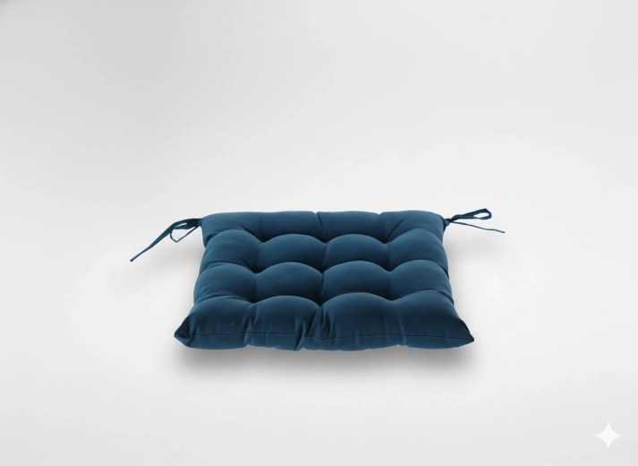 Chair Cushion 40 × 40 × 6 cm Blue