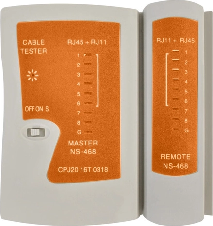 Тестер RJ45/RJ11 с LED индикация