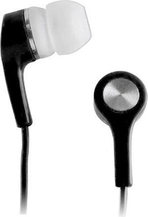 Setty стерео слушалки тип тапи за уши 3,5 mm, черни, кабел 1 м