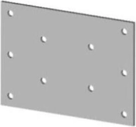 Connector plate 100 × 70 mm, galvanized steel