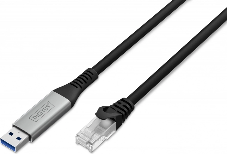USB-A to RJ45 Cat 6A S/FTP network cable adapter 1 Gbit/s, USB 3.2 Gen 1, LSZH, 3 m