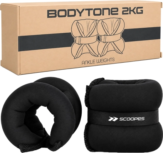 BodyTone 2 kg Black Wrist Weights