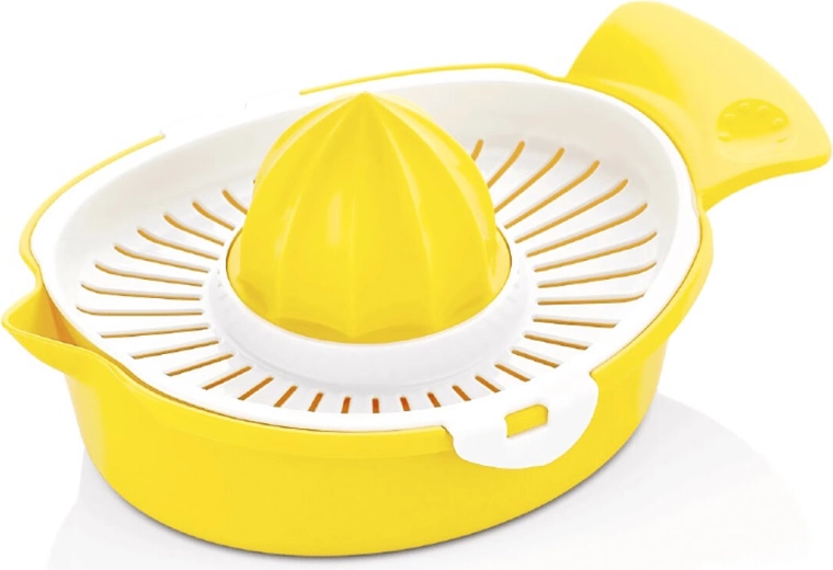 Citrus Juicer with Bowl TASTY, 20 × 15 × 8 cm, plastic