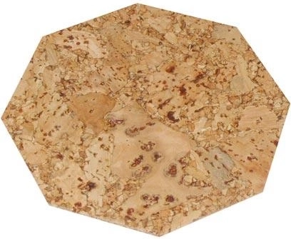 Коркова подложка осмоъгълник 10 см (6 бр.)