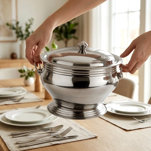 Lid and practical handles for safe carrying