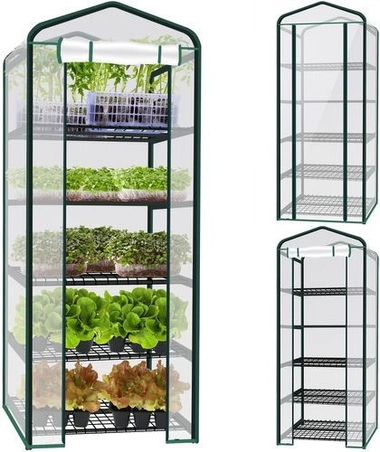 Malatec mini foil greenhouse with 5 shelves