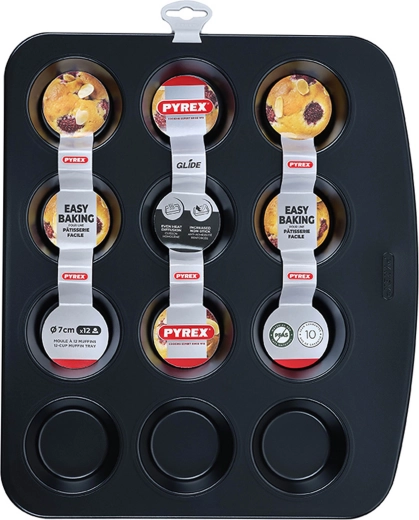 Pyrex Muffin Pan, 12 cups