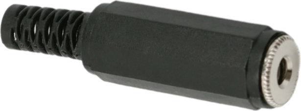 Stereo 3.5 mm Jack socket with strain relief