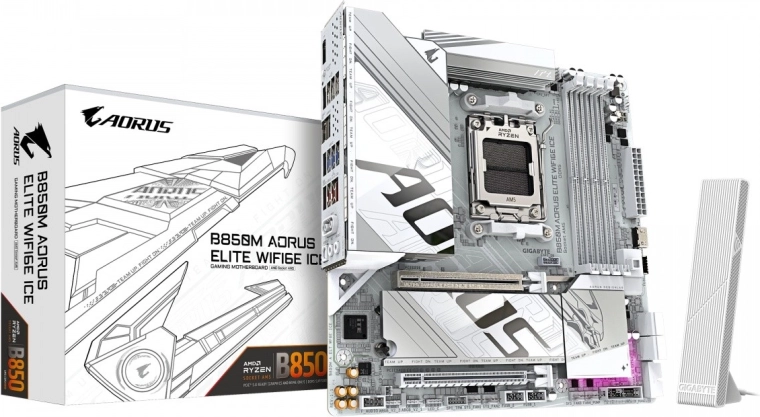 Gigabyte AORUS B850M elite WiFi 6E ICE mATX motherboard (AM5)