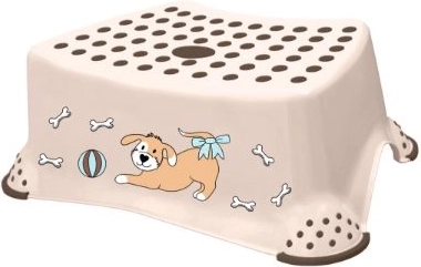 Детско противохлъзгащо стъпало Dog, бежово