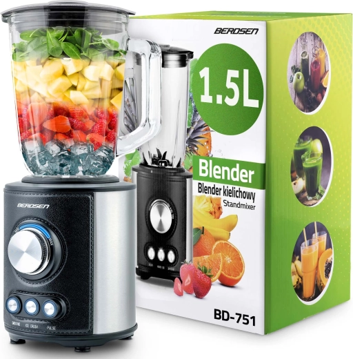 BERDSEN countertop blender 1.5 L 800 W black