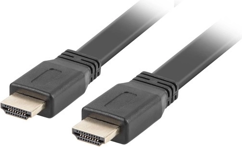 Черен плосък HDMI кабел v2.0 5 м
