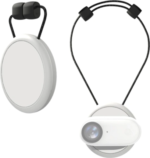 Магнитен държач за врат Puluz за Insta360 GO 3/GO 3S, бял - 1 брой