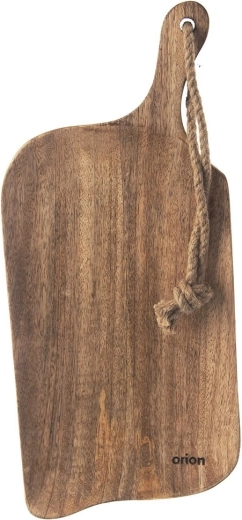 Mango wood cutting board with handle 44.5 × 20 cm