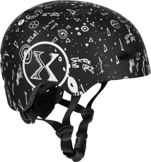 Вело и скейт каска NILS Extreme MT311 черна
