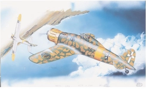 Macchi M.C. 200 Saetta Aircraft Model Kit (16.1 × 21.2 cm)