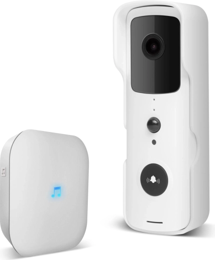 Smart Wi‑Fi видеодомофон с акумулаторни батерии и вътрешен звънец