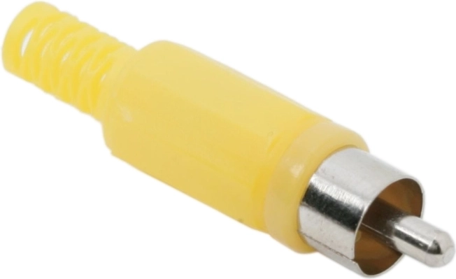 RCA plug with strain relief